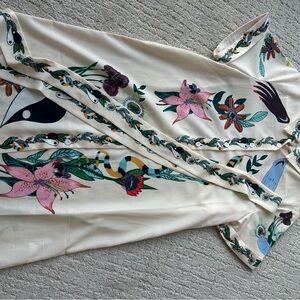 Commense Floral Print Mini Dress - Cream